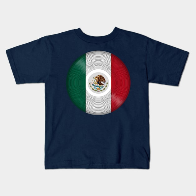 Mexico Music Vinyl Record LP Kids T-Shirt by HappyGiftArt